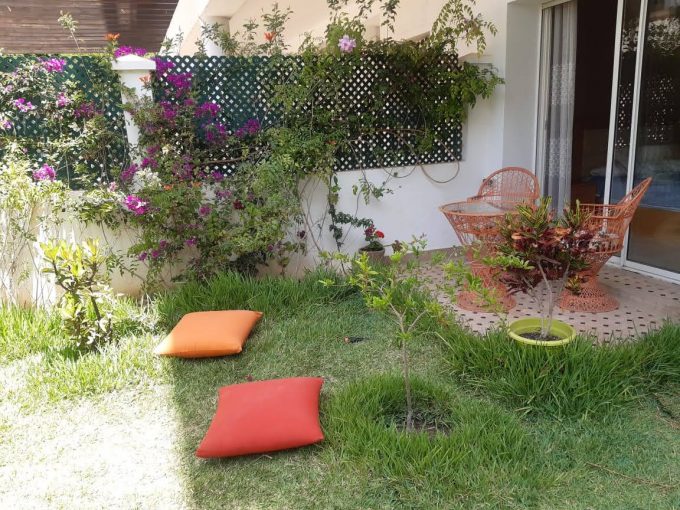 Très bel appartement F4 à louer meublé avec jardin